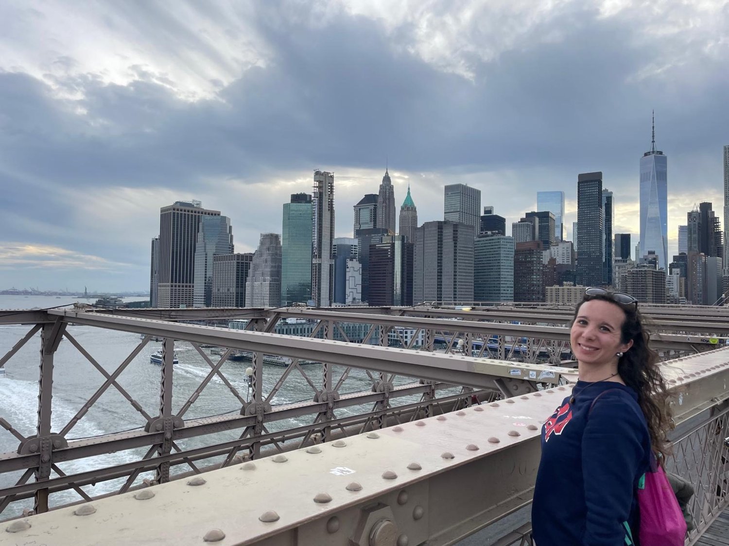 Vista del skyline de Manhattan desde el Puente de Brooklyn