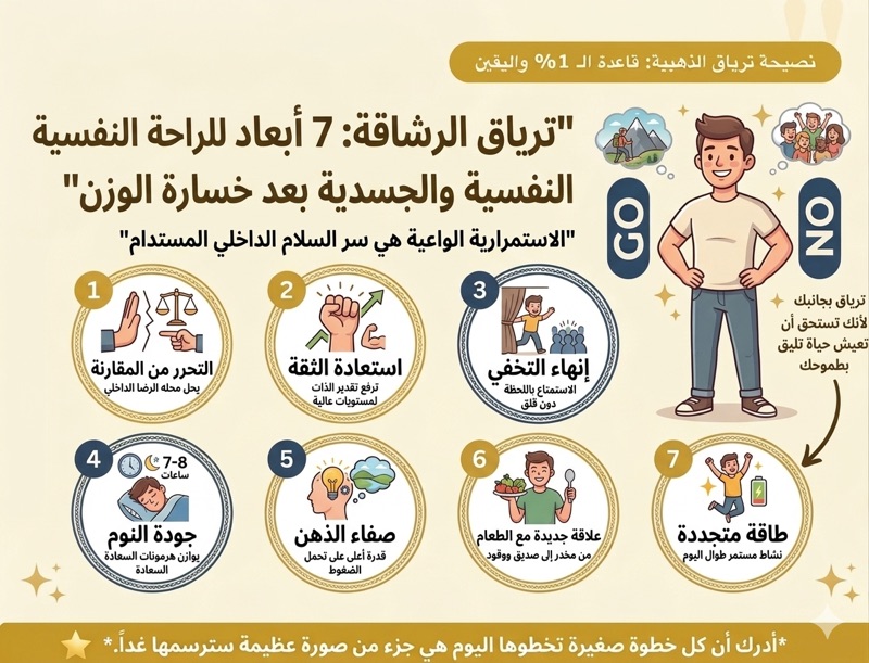 سبع أبعاد نفسية وجسدية بعد خسارة الوزن ترياق