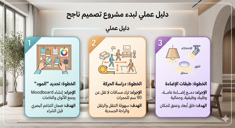كيف تبدأ مشروع تصميم ناجح؟ (دليل عملي)
