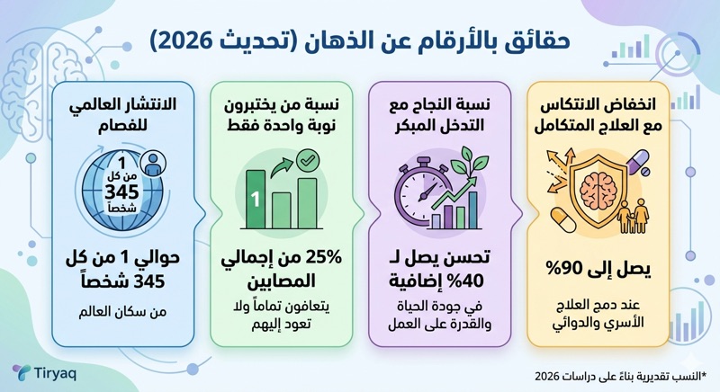 نسب التشافي والتعافي من مرض الذهان