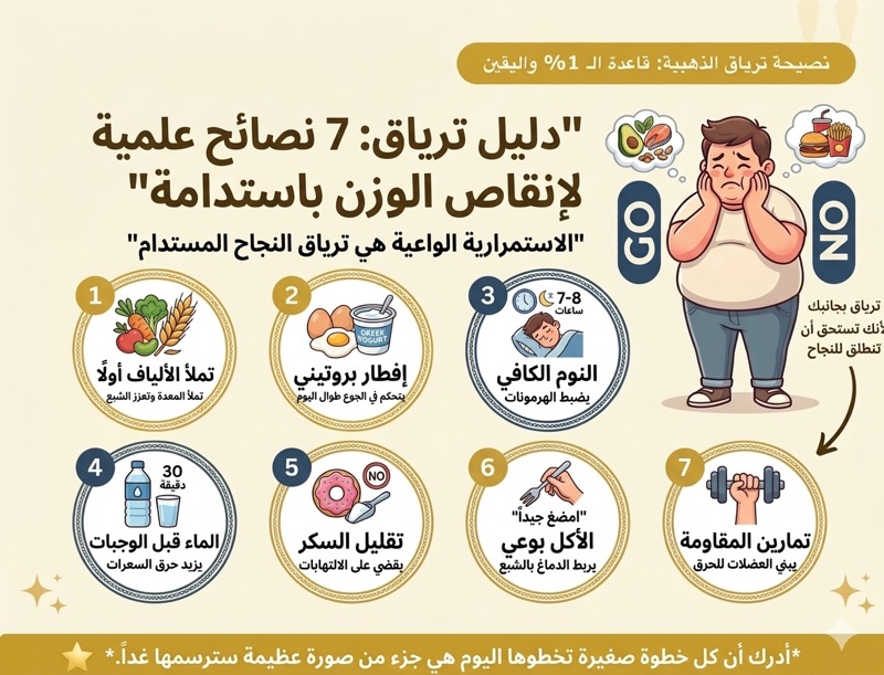 سبع نصائح علمية تنقص الوزن ترياق