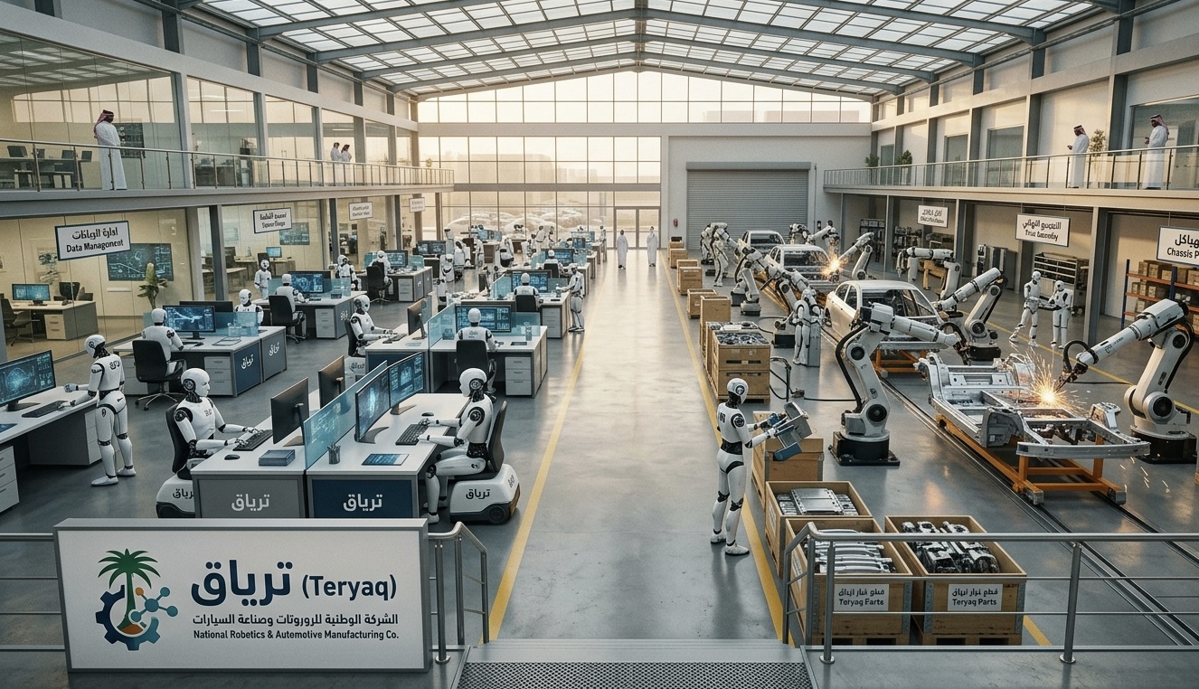 الصوره تشرح كيف ان الروبوتات احتلت الوظائف وماهو المستقبل في وجودهم من ترياق