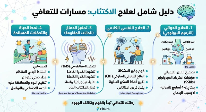علاج الاكتئاب ومسار التعافي ترياق