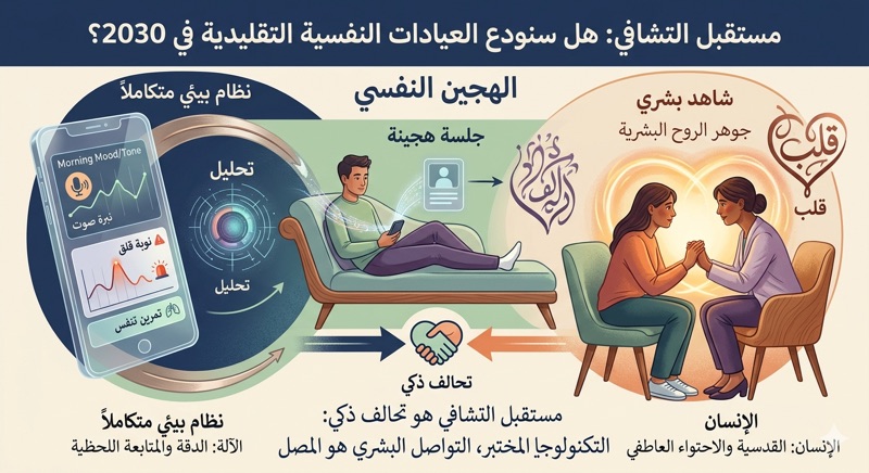 مستقبل التشافي:  هل سنودع العيادات النفسية التقليدية في 2030؟ ترياق