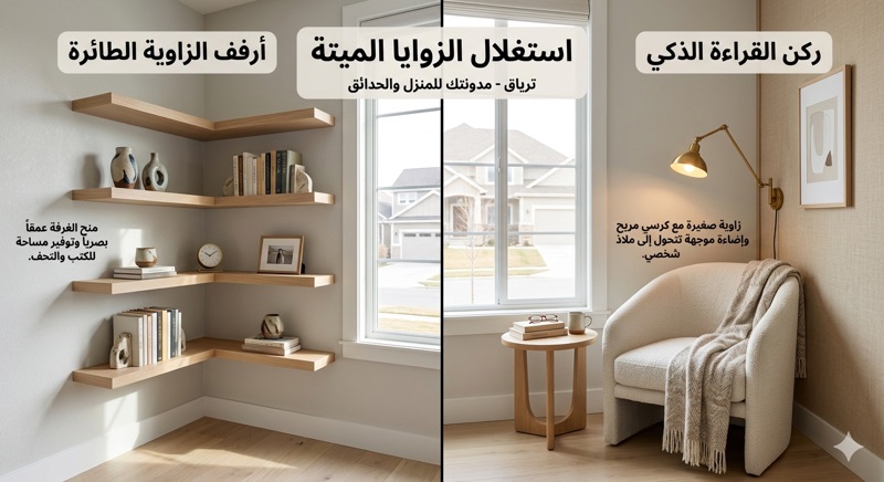 استغلال "الزوايا الميتة في تصميم بيتك