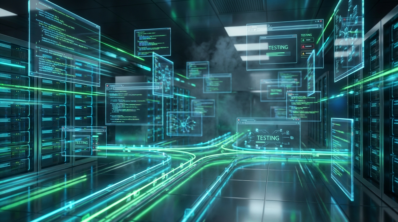 여러 테스트 작업이 동시에 실행되는 개발 환경 이미지