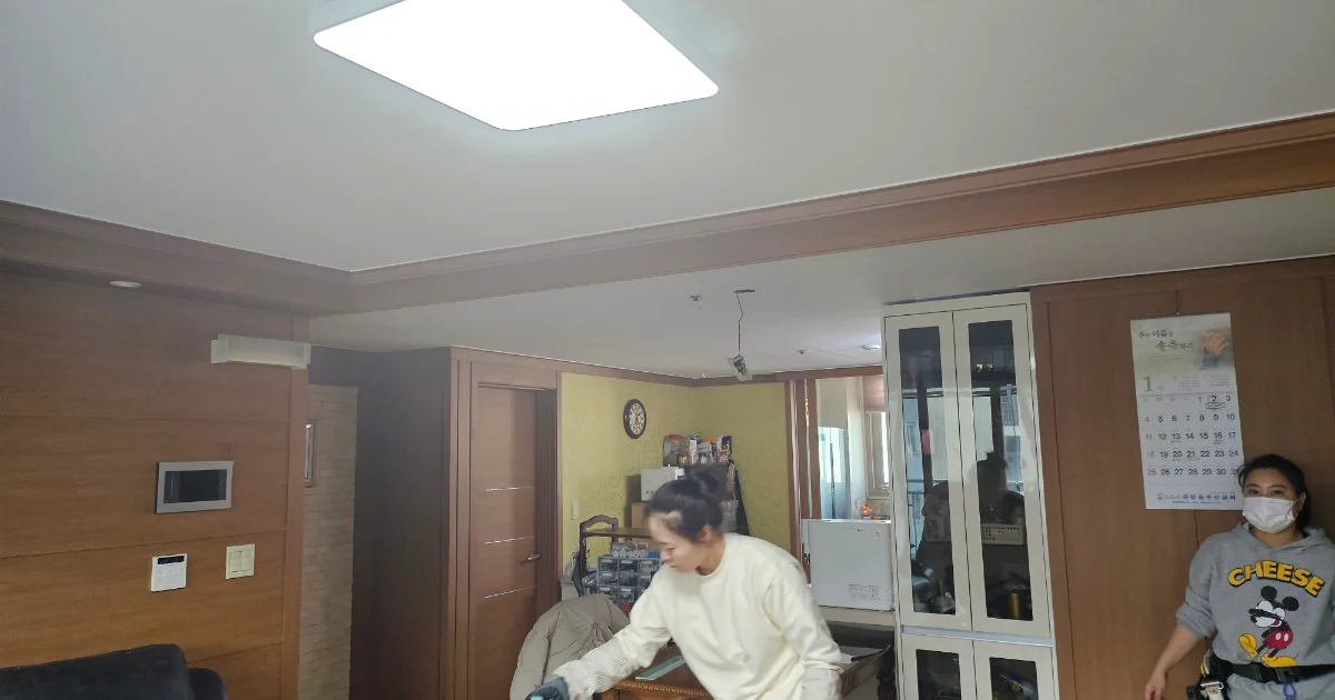 시흥 은행동 아파트 도배시공 실크벽지 도배시공 사례