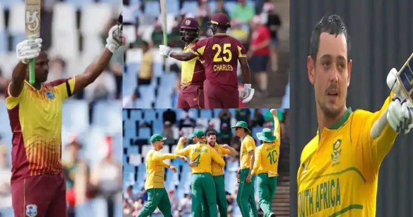 SA vs WI 2nd T20I: दक्षिण अफ्रीका ने बनाया अंतरराष्ट्रीय टी20 में सबसे बड़े लक्ष्य का पीछा करने का नया वर्ल्ड रिकॉर्ड,,,। SA vs WI 2nd T20I: दक्षिण अफ्रीका ने बनाया अंतरराष्ट्रीय टी20 में सबसे बड़े लक्ष्य का पीछा करने का नया वर्ल्ड रिकॉर्ड,,,।
