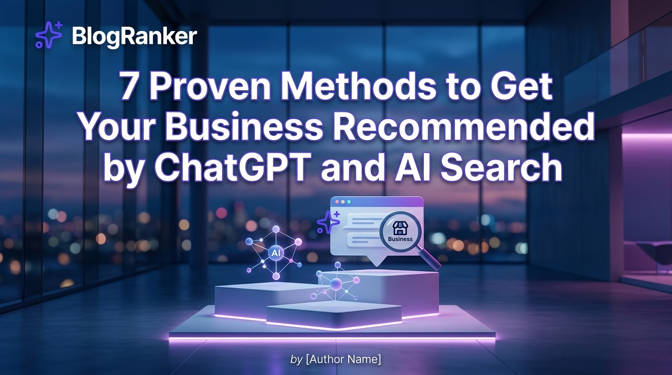 7 Proven Methods to Get Your Business Recommended by ChatGPT and AI Search
