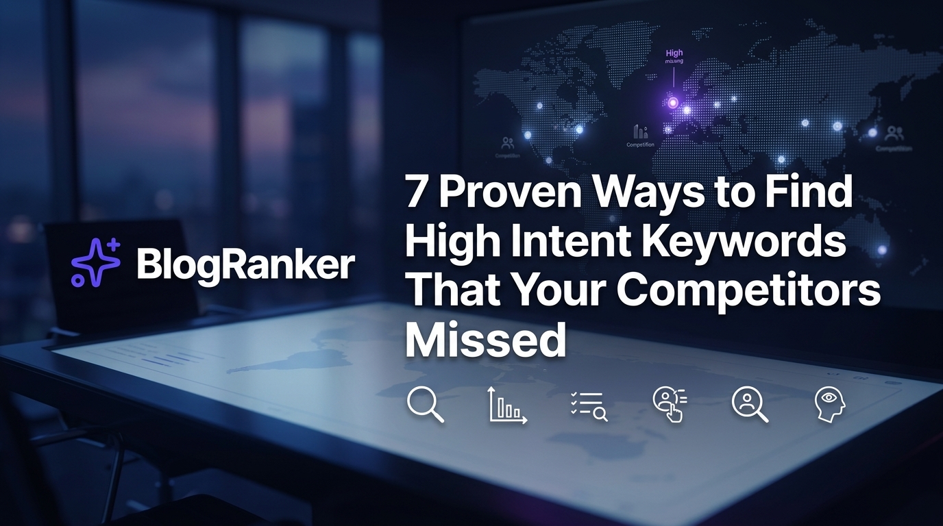 7 Proven Ways to Find High Intent Keywords That Your Competitors Missed