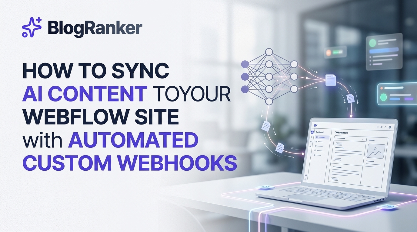 How to Sync AI Content to Your Webflow Site with Automated Custom Webhooks