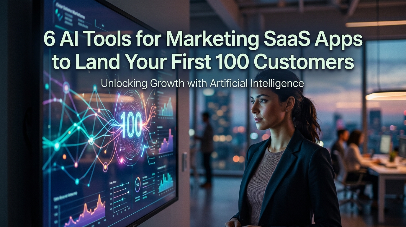 6 AI Tools for Marketing SaaS Apps to Land Your First 100 Customers
