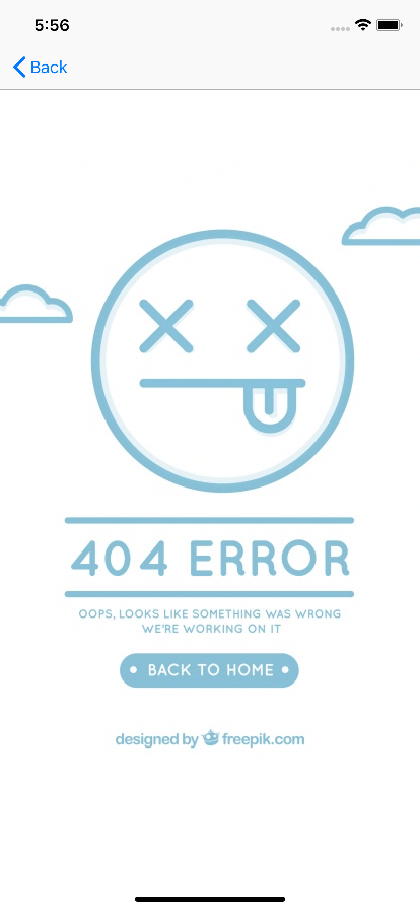 Custom error state