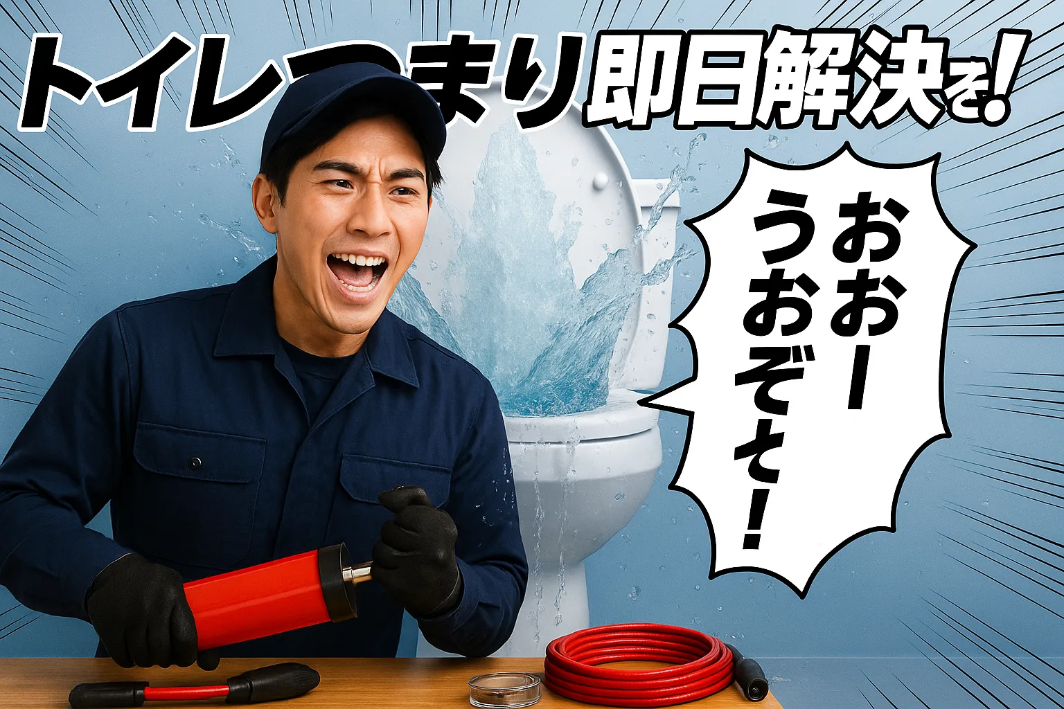 大阪全域のトイレつまり即解決するぞ〜！！