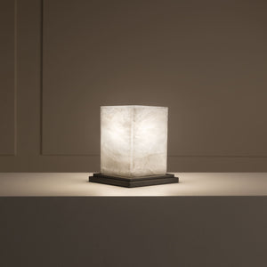 Jean-Michel Frank
Cubic Lamp, c. 1925
Alabaster & patinated metal.