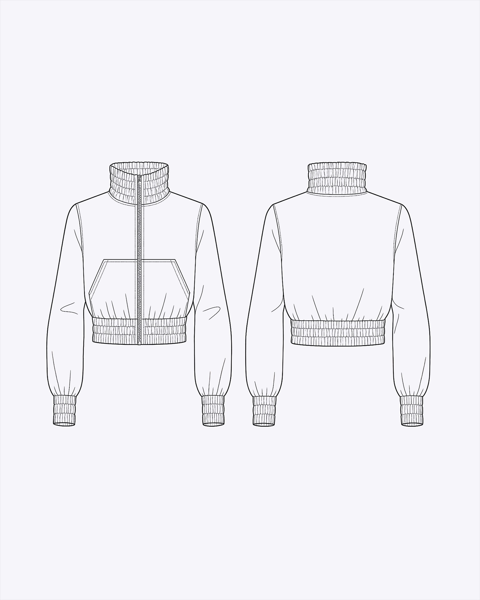Elenore Bomber Jacket Sewing Pattern 3