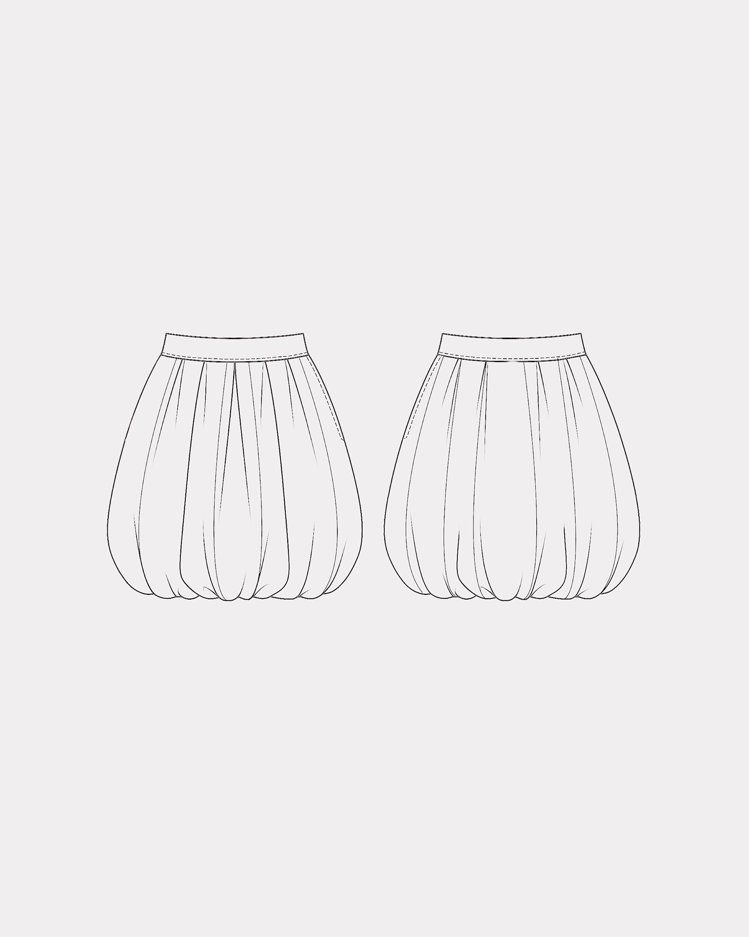 Zoe Bubble Skirt Sewing Pattern 3
