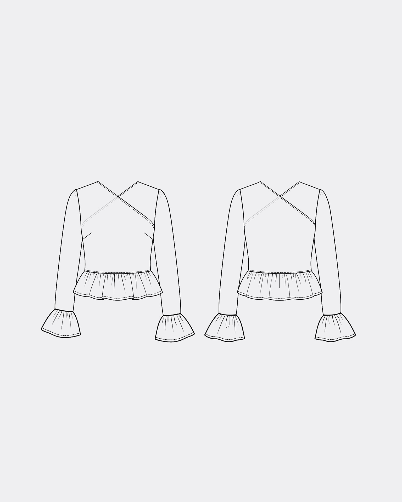 Naomi Ruffled Top Sewing Pattern 3
