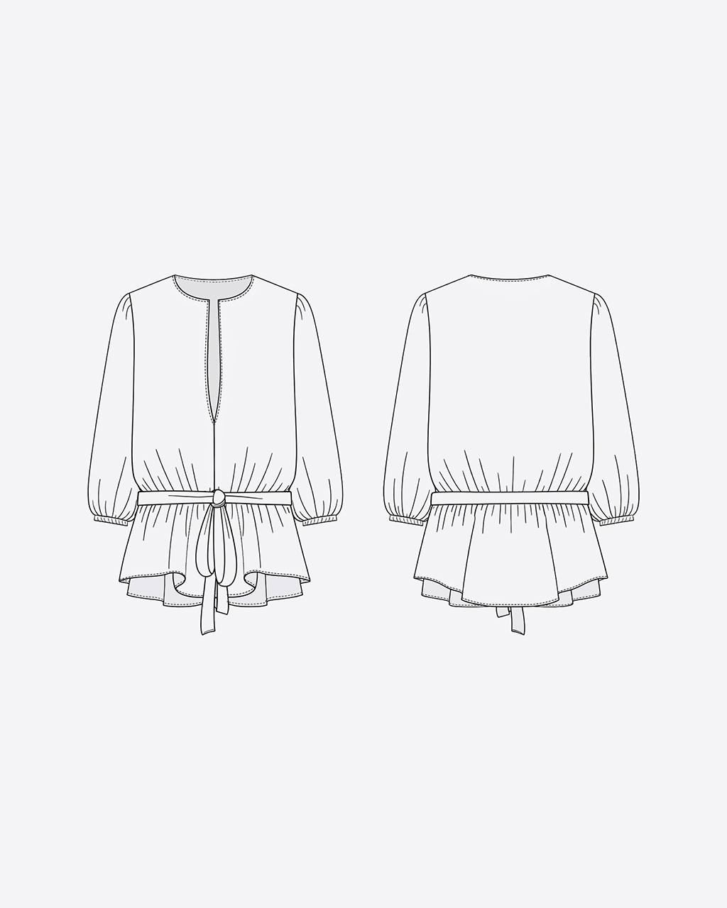 Sabina Blouse Sewing Pattern 4