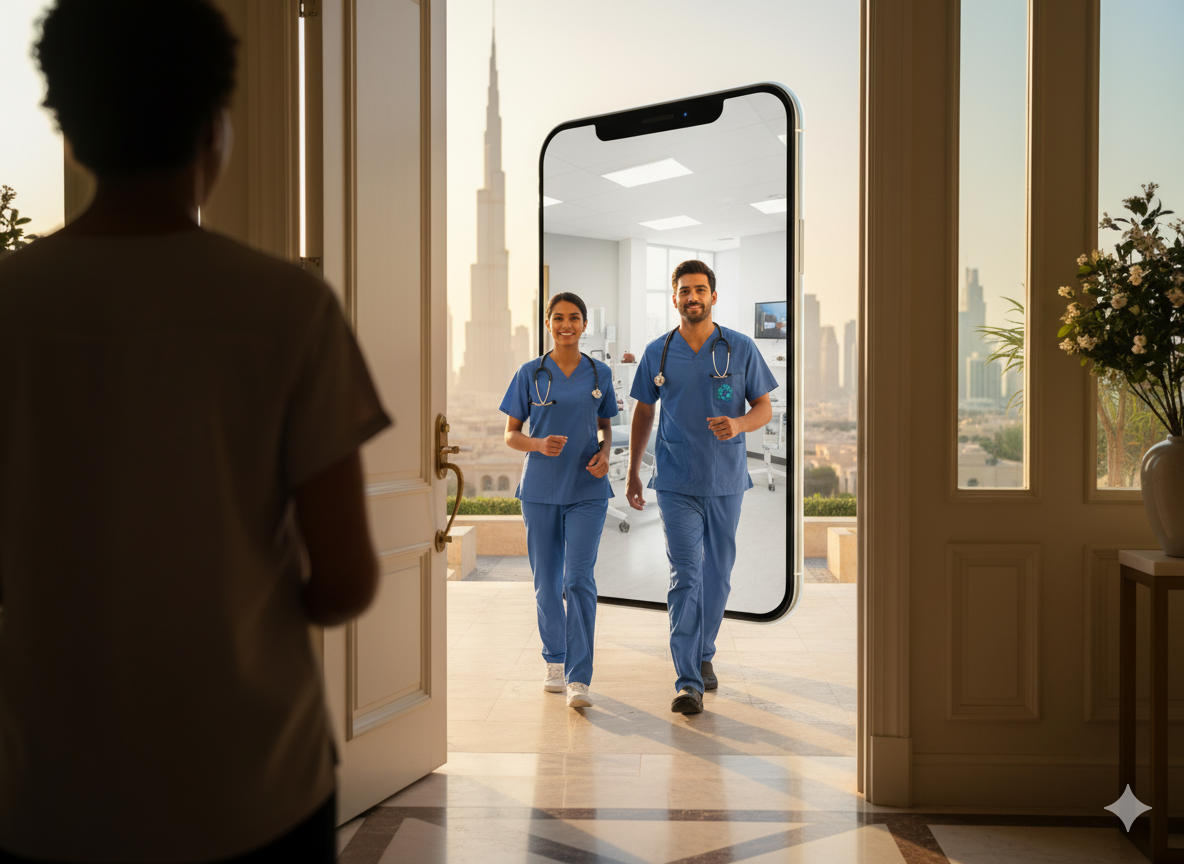 A smartphone screen showing the Bloom Healthcare app interface for booking an appointment.