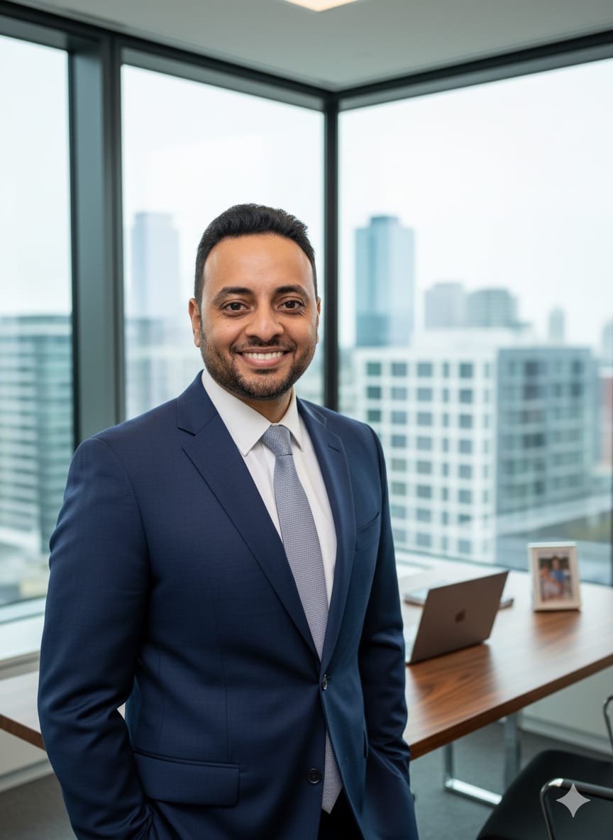 Professional business person working