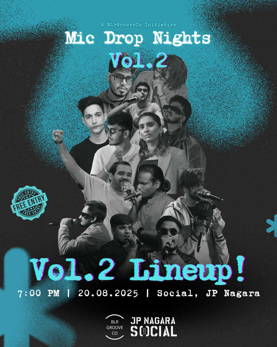 Mic Drop Nights Vol. 2 – The Next Wave of Bengaluru’s Hip-Hop Energy