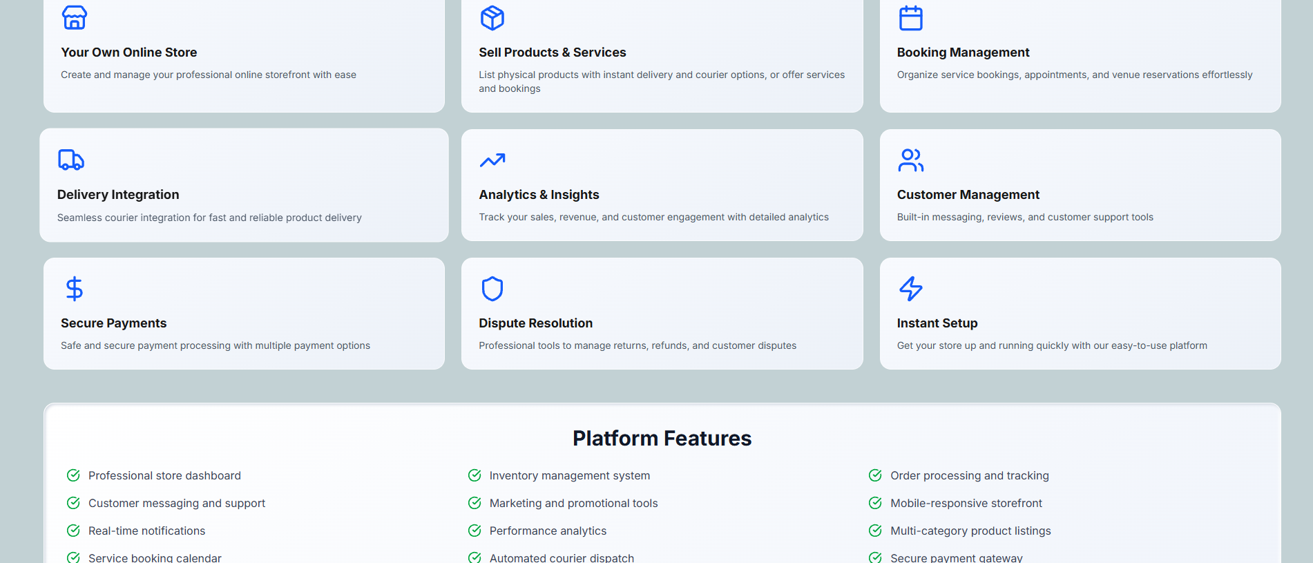 The connected capabilities within the Vendorah business ecosystem