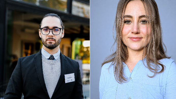 Vendorah co-founders Mia Kuhn and Nathan De Jager