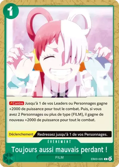 Toujours aussi mauvais perdant&nbsp;!