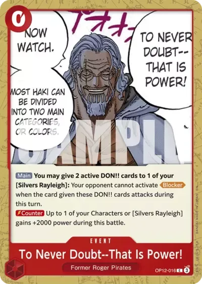 To Never Doubt--That Is Power!