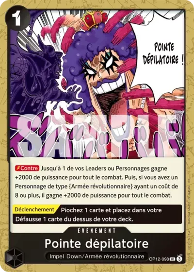 Pointe dépilatoire