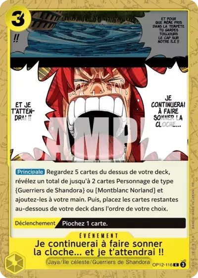 Je continuerai à faire sonner la cloche... et je t'attendrai&nbsp;!!
