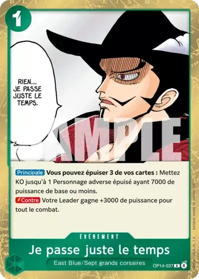 Je passe juste le temps