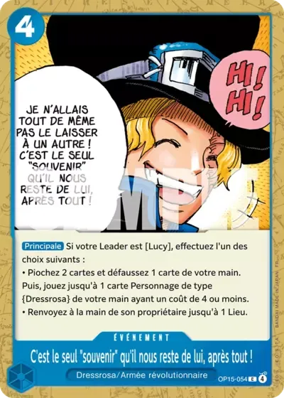 C'est le seul "souvenir" qu'il nous reste de lui, après tout&nbsp;!