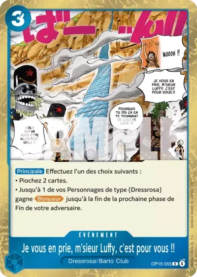 Je vous en prie, m'sieur Luffy, c'est pour vous&nbsp;!!
