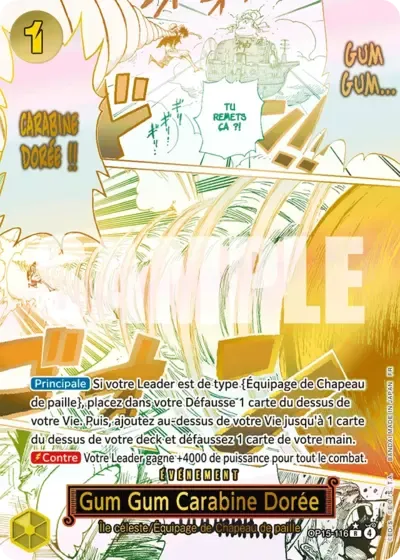 Gum Gum Carabine Dorée