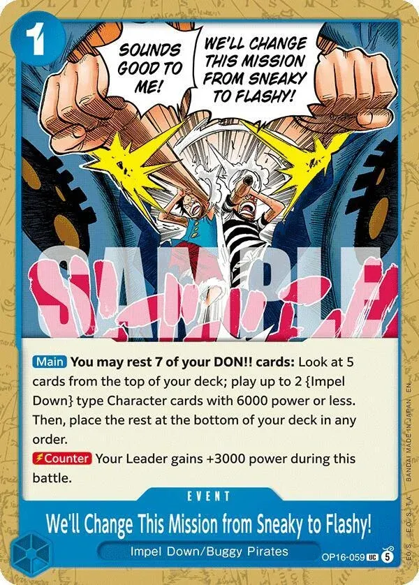 We'll Change This Mission from Sneaky to Flashy!