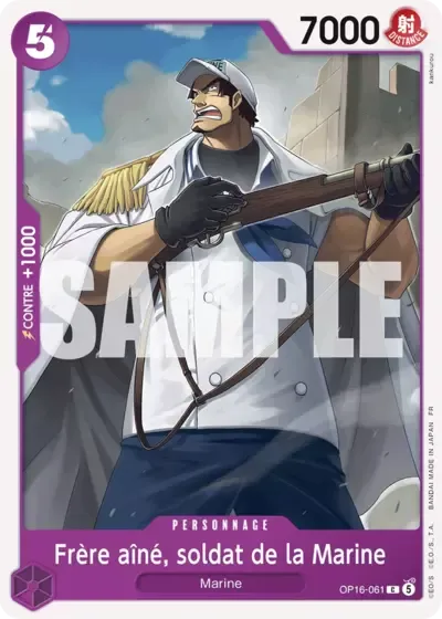 Frère aîné, soldat de la Marine