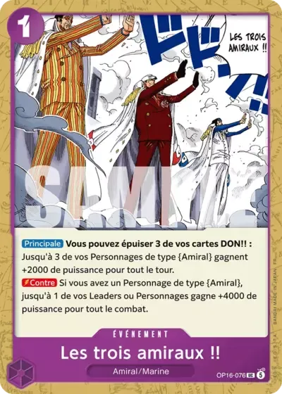 Les trois amiraux&nbsp;!!