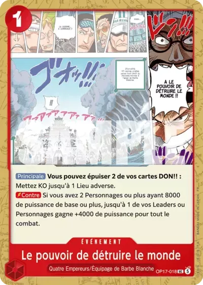 Le pouvoir de détruire le monde