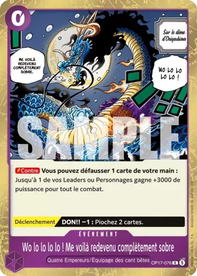 Wo lo lo lo lo&nbsp;! Me voilà redevenu complètement sobre