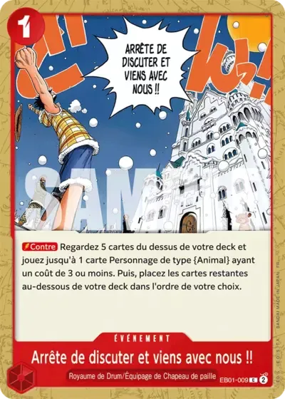 Arrête de discuter et viens avec nous&nbsp;!!