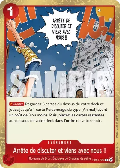 Arrête de discuter et viens avec nous&nbsp;!!