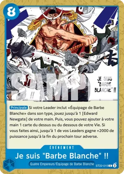 Je suis "Barbe Blanche"&nbsp;!!