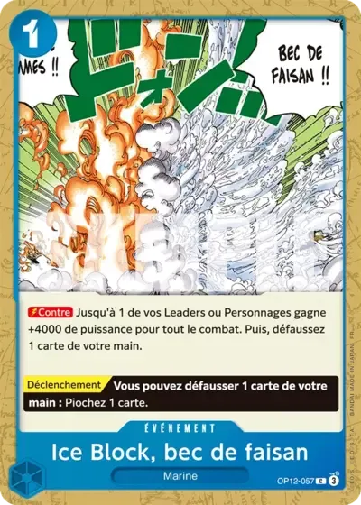 Ice Block, bec de faisan