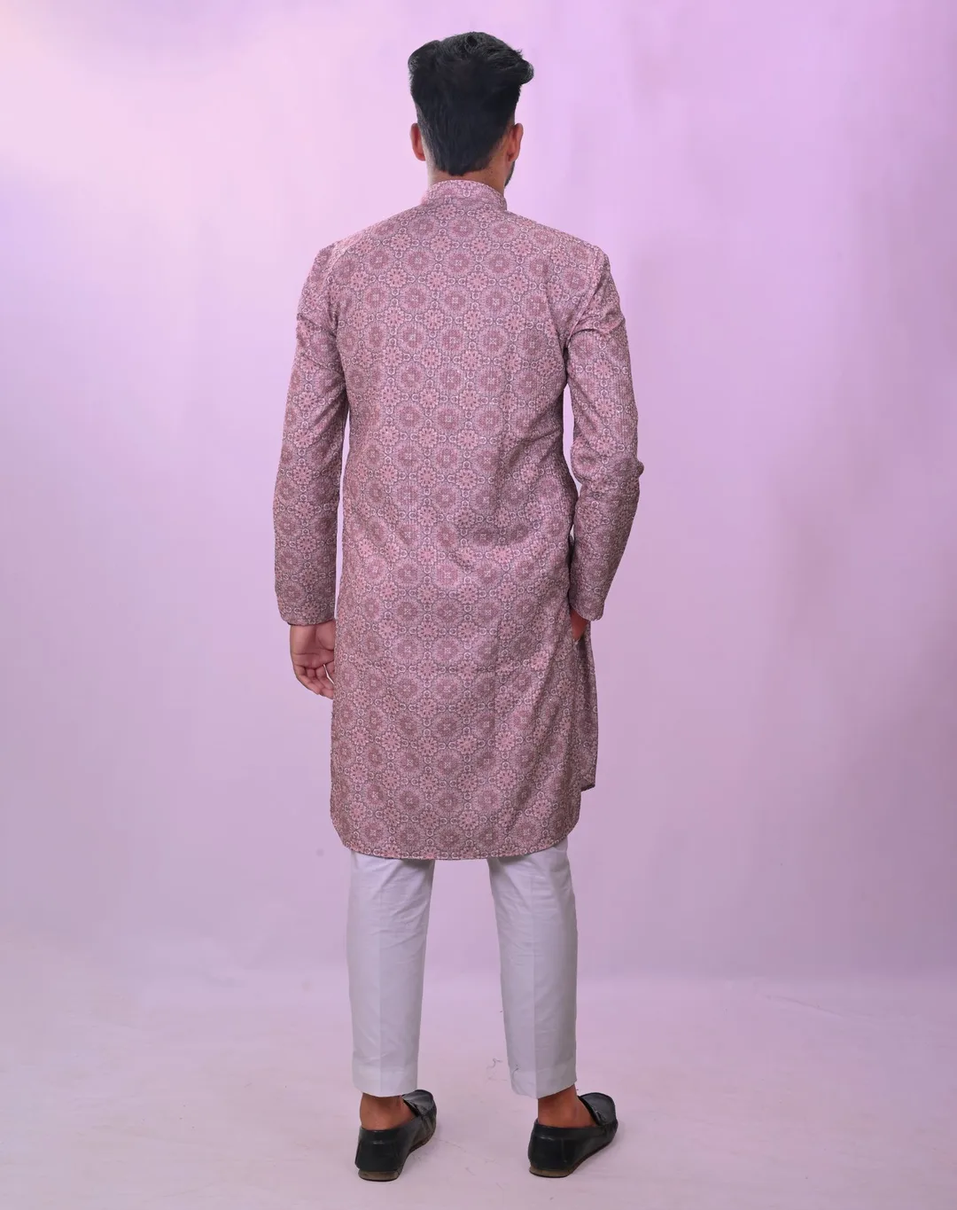 Dusky Purple Kurta Set – view 4