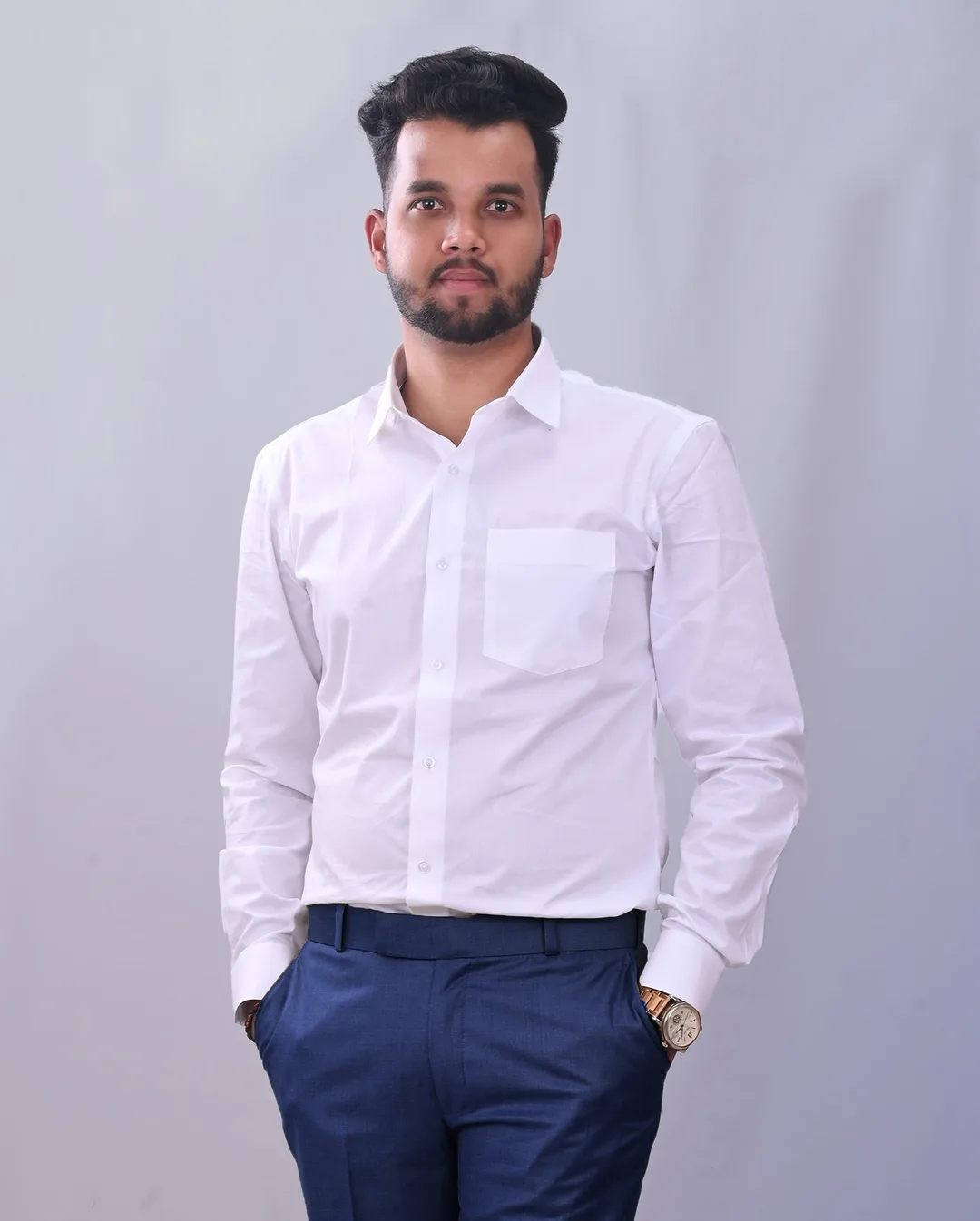 White Cotton Shirt – view 1