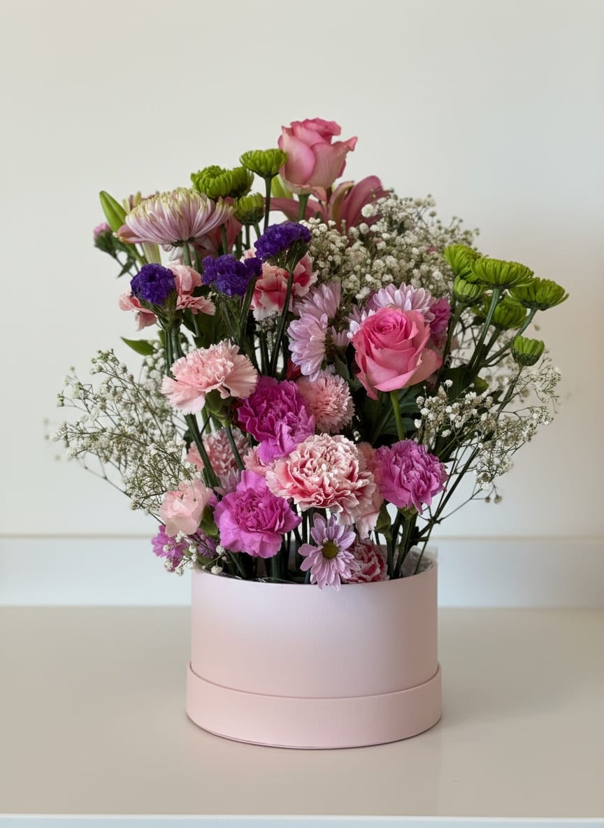 Spring Floral Bouquet Box bouquet