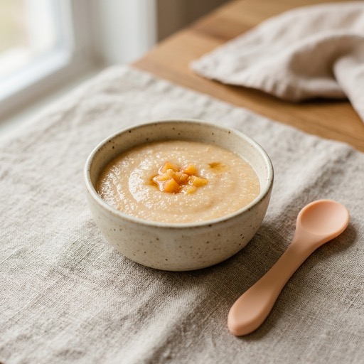 Amaranth & Peach — baby-led weaning recipe for 6+ months