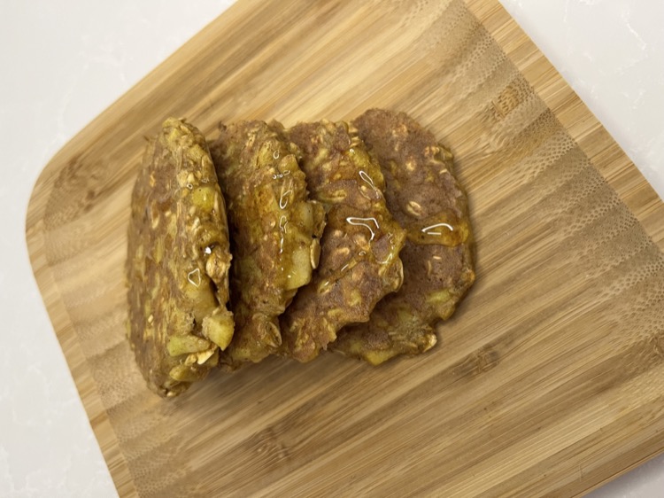 Apple Oat Pancakes — baby-led weaning recipe for 12+ months